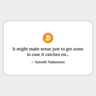 Satoshi Nakamoto quote Sticker